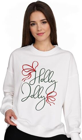 2025 Embroidered Graphic Sweatshirts for Women Teen Girls Cotton Hoodie Comfrt Casual Y2K Christmas Sweater in Saudi Arabia