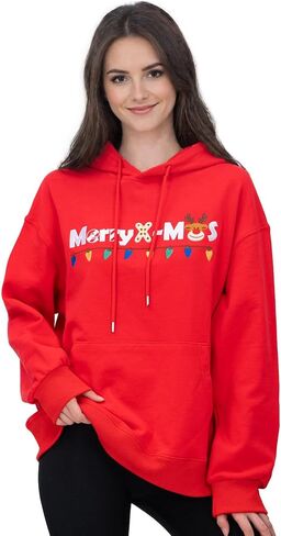 2025 Embroidered Graphic Sweatshirts for Women Teen Girls Cotton Hoodie Comfrt Casual Y2K Christmas Sweater in Saudi Arabia