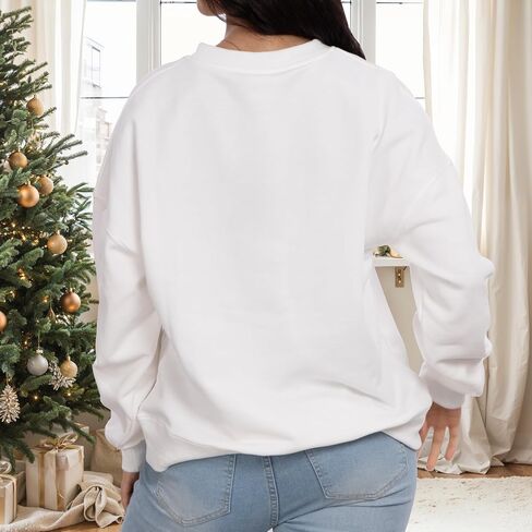 2025 Embroidered Graphic Sweatshirts for Women Teen Girls Cotton Hoodie Comfrt Casual Y2K Christmas Sweater in Saudi Arabia