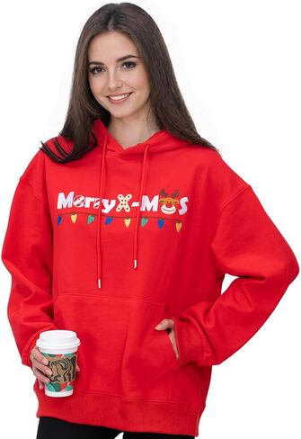 2025 Embroidered Graphic Sweatshirts for Women Teen Girls Cotton Hoodie Comfrt Casual Y2K Christmas Sweater in Saudi Arabia