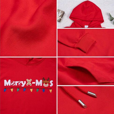 2025 Embroidered Graphic Sweatshirts for Women Teen Girls Cotton Hoodie Comfrt Casual Y2K Christmas Sweater in Saudi Arabia