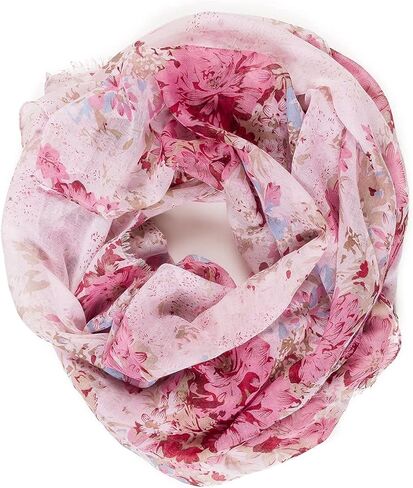 MIMOSITO Infinity Scarfs for Women Lightweight Floral Flower Fall Winter Fashion Wrap Shawl in Kuwait
