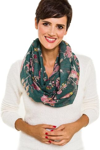 MIMOSITO Infinity Scarfs for Women Lightweight Floral Flower Fall Winter Fashion Wrap Shawl in Kuwait