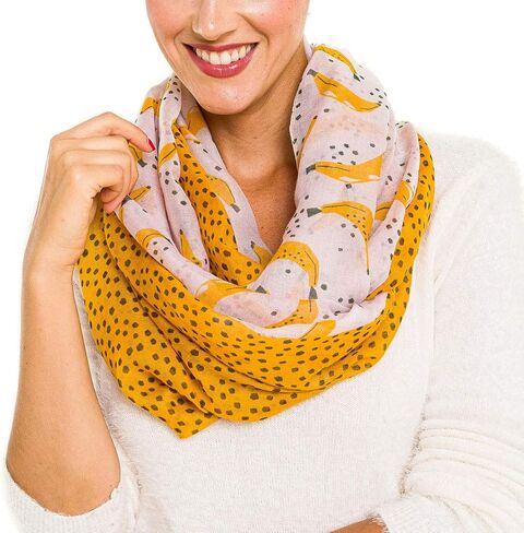 MIMOSITO Infinity Scarfs for Women Lightweight Floral Flower Fall Winter Fashion Wrap Shawl in Kuwait