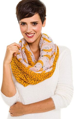 MIMOSITO Infinity Scarfs for Women Lightweight Floral Flower Fall Winter Fashion Wrap Shawl in Kuwait