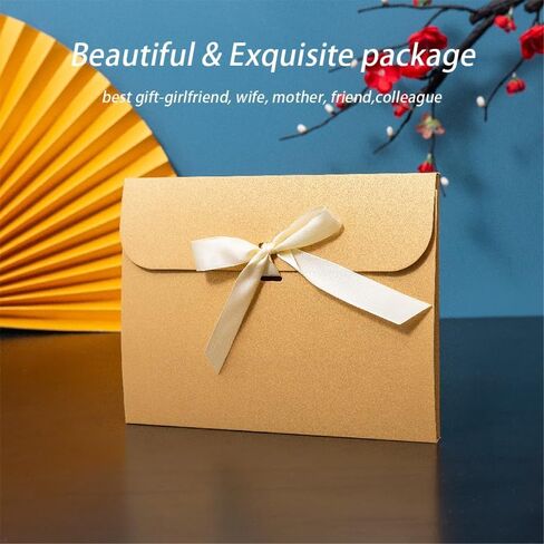 100% Mulberry Silk Scarf for Women - 59"*6.3" Long Headscarf Neck Scarf Hair Wraps - Shawls with Gift Packed in Saudi Arabia