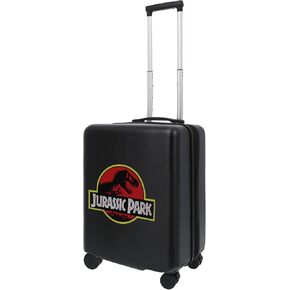 FUL Jurassic Park 22.5 Inch Carry On Luggage, Hardshell Rolling Suitcase with Spinner Wheels, Black