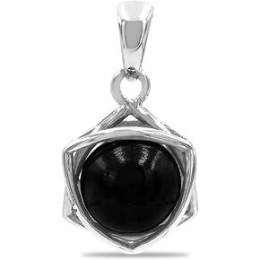 Starborn Gemstone Sphere 6-Point Sterling Silver Star