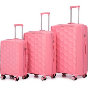 حقيبة ميراكس مع مجموعة أمتعة صلبة بقفل TSA مع عجلات دوارة، أخضر نعناعي، 20/24/28 بوصة in Kuwait