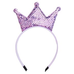 Crown Headband Sequins Crown Hair Bands Glitter Queen Headpiece Elegant Hair Accessories for Women Girls Wedding Birthday Props Party Photo Props Supplies (Pastel)