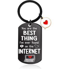 Stocking Stuffers for Boyfriend Christmas Gift from Girlfriend Fun Stockings Stuffers for Husband Him Stocking Stuffers' for Adults Men Best Thing I Found on Internet Keychain