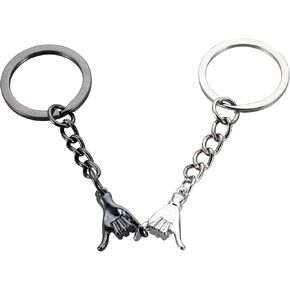 Boyfriend Gifts from Girlfriend Pinky Promise Keychains for Couples 11th Anniversary Steel Gifts for Couple Gifts for Boyfriend Girlfriend Valentines Day Gifts for Him Husband Gift from Wife Christmas