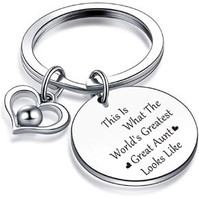 Great Aunt Jewelry Aunt Christmas Day Jewelry Aunt Thank You Gift Sister in Law Jewelry Aunt to be Gift Best Friend Gift Great Aunt Gift (Great Aunt Keychain)