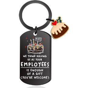 Funny Stocking Stuffers for Women Men Boss Christmas Gifts Appreciation Best Leaving Gob Retirement Farewell Going Away Gift for Coworkers Boss Lady Stocking Stuffers Adults Bosses Day Keychain