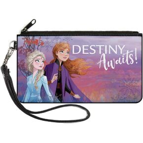 Buckle-Down Women's Standard Zip Wallet Frozen 2 Large, 8" x 5"