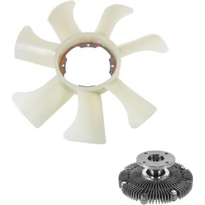TRQ Radiator Cooling Fan Clutch & Blade Kit Compatible with Nissan Pathfinder Infiniti QX4 New