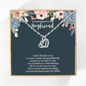 Loss of Boyfriend Gift, Boyfriend Remembrance Necklace, Boyfriend Grief Gift, Memorial Gift, Boyfriend Memorial Gift, Sorry for Your Loss