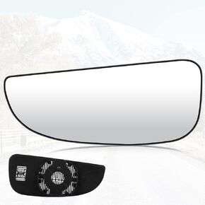 Youxmoto Passenger Right Side Heated Mirror Glass Replacement 2014-2021 Fit For Ram Promaster 1500 2500 3500 Side View Convex Lower Mirror Glass w/Rear Holder, Fits 68413479AA