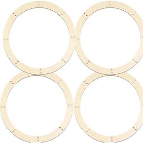 4Pcs Door and Wall Decoration Triangle Wreath Board,2024 New Wood Wreath Boards with Holes Decorative DIY Crafts Wreath Form for Halloween & Christmas (15.7 * 17.7, Triangular)
