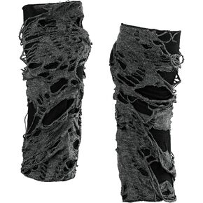 Sacina Goth Black Ripped Arm Gloves, Grunge Gloves, Punk Gloves, Goth Gothic Accessories, Grunge Accessories, Costume Accessories, Goth Clothes