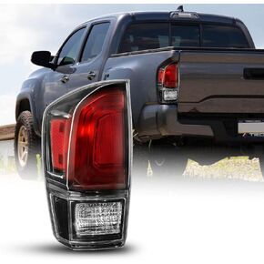 AUTOONE For Toyota Tacoma Tail Lights Assembly, Black Smoked Tail Lamp Assembly Fit for 2016-2023 Tacoma Pickup Rear Factory OEM Driver Side & Passenger Side, Without Bulbs