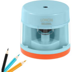 Automatic Electric Pencil Sharpener, Quick Sharpen, Perfect for No.2/Colored Pencils(6-8mm), Ideal for School Classroom, Office, Art Room and Home（Blue）