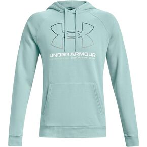 Under Armour Men's UA Rival Lock Up Hoodie Fleece Pullover 1366724 (Enamel Blue (477), X-Large)