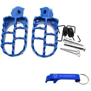 TC-Motor Aluminium Footrest Foot Pegs Rest For Yamaha PW50 PW80 TW200 TTR90 TTR90E Honda XR50R CRF50 CRF70 CRF80 CRF100F Dirt Bike Motocross
