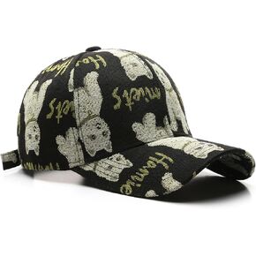 VPTMRP Women Cute Baseball Cap Puppy/Bear Print Hip Hop Hat