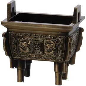 Mini Creative Antique Incense Burner,Copper Incense Burner,Antique Incense Burner,Mini Incense Stick,Tiny Stone Mill Backflow Incense Holder(Style 5)