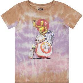 Star Wars Girls' Tie Dye T-Shirt - Tween Big Girl Short Sleeve Tee
