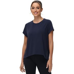 MCEDAR Women's Workout Short Sleeve Tops Loose Fit Casual Yoga T-Shirts Breathable Running Athletic Tee Shirts