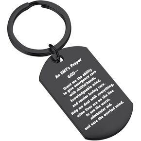 BNQL Emergency Medical Prayer Necklace Keychain Paramedic Gift