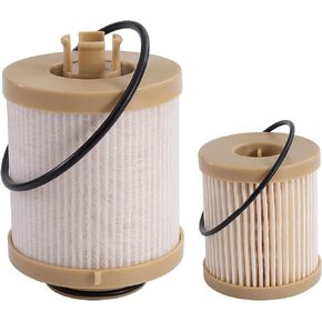 FD4616 Diesel Fuel Filter fit for Ford 03-07 F250 F350 F450 F550 Super Duty 03-05 Excursion Power stroke Replace 3C3Z9N184CB FD4616 Upper Fuel Bowl filter and Lower Lifter Pump Filter