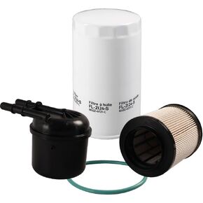 FL2124S Oil filter FD4615 Fuel Filter Fits for 2011-2016 Ford F250 F350 F450 F550 F650 F750 6.7L Powerstroke Diesel Engine Replaces FL2051S BC3Z-6731-B BC3Z9N184B