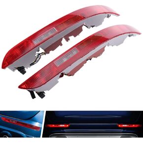 MotorFansClub Rear Bumper Brake Light Taillight Assembly Fit for Audi Q5 2009 2010 2011 2012 2013 2014 2015 2016 Rear Brake light Reverse Stop Lamp Foglight