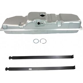 TRQ Fuel Tank & Strap Kit Fuel Tank Strap Gas Fuel Tank Compatible with 1998-1999 Chevrolet C1500 1998-2000 C2500 C3500 K1500 K2500 K3500 1997-1999 GMC