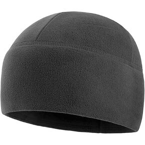 Fleece Watch Cap - Army Military Tactical Beanie Hat for Men, Winter Warm Skull Cap, Lightweight Microfleece Beanie for Cold Weather, Gray