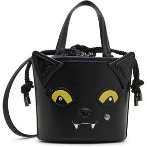 Betsey Johnson Gimmie Candy Bucket Bag-Black Cat