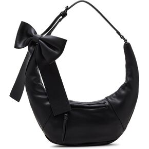 Betsey Johnson Bow Hobo Sling, Black