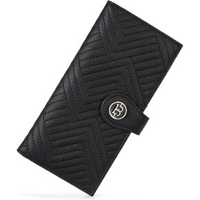 BOSTANTEN Quilted Crossbody Bags for Women ＆ Slim Wallet Women Leather RFID Blocking Credit Card Holder