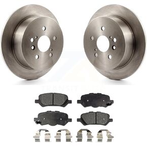 Transit Auto Rear Disc Brake Rotors And Semi-Metallic Pads Kit Replacement For 2009-2016 Toyota Venza K8F-101891