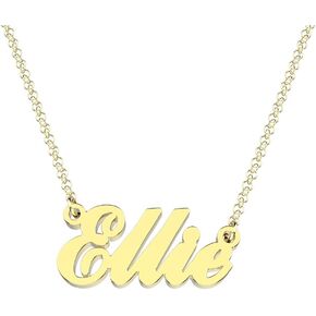 Letter E Personalized Name Necklace Dainty Name Plate Necklace Jewelry Personalized Gifts for Women Teen Girls
