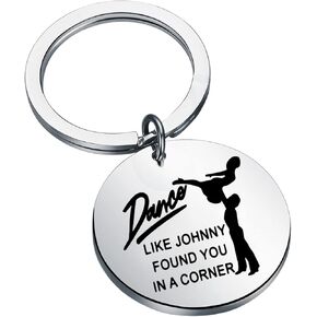 BLEOUK Dance Dirty Inspired Keychain Dancing lover gift Dancer Gift 80s Movie jewelry