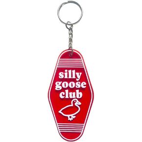 Lemua Silly Keychain Goose Keychain Red Funny Keychain Gag Keychain Novelty Keychain for Women
