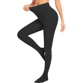 DOCUMO Black Tights for Women Nude Tights Opaque Tights Control Top Pantyhose Skin Colored Tights Tan Tights