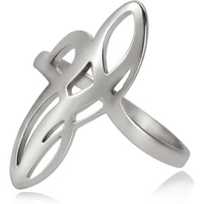 Witches Knot Ring Celtic Knot Ring Witchcraft Stainless Steel Geometric Witch Knot Ring Wiccan Finger Rings Wedding Band Stackable Ring Jewelry for Women Men in Saudi Arabia