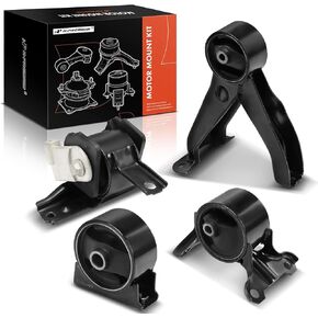 مجموعة حامل ناقل حركة محرك A-Premium مكونة من 4 قطع [CVT أو Auto Trans] متوافقة مع Jeep Compass 2007-2016، Patriot 2007-2016 وDodge Caliber 2007-2008 وMitsubishi Outlander Outlander Sport RVR