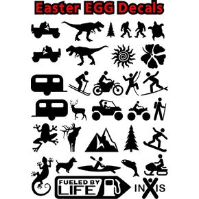 Window Adventure Easter Egg Decal Sticker Set