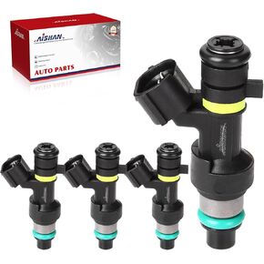 4PCS Fuel Injectors 18 Holes Compatible with Nissan Versa Cube 1.8L NV200 4-Door 2.0L Replace# FBY2850, FJ1056, 16600-EN200, 297-1006, 842-12343, FIJ0026